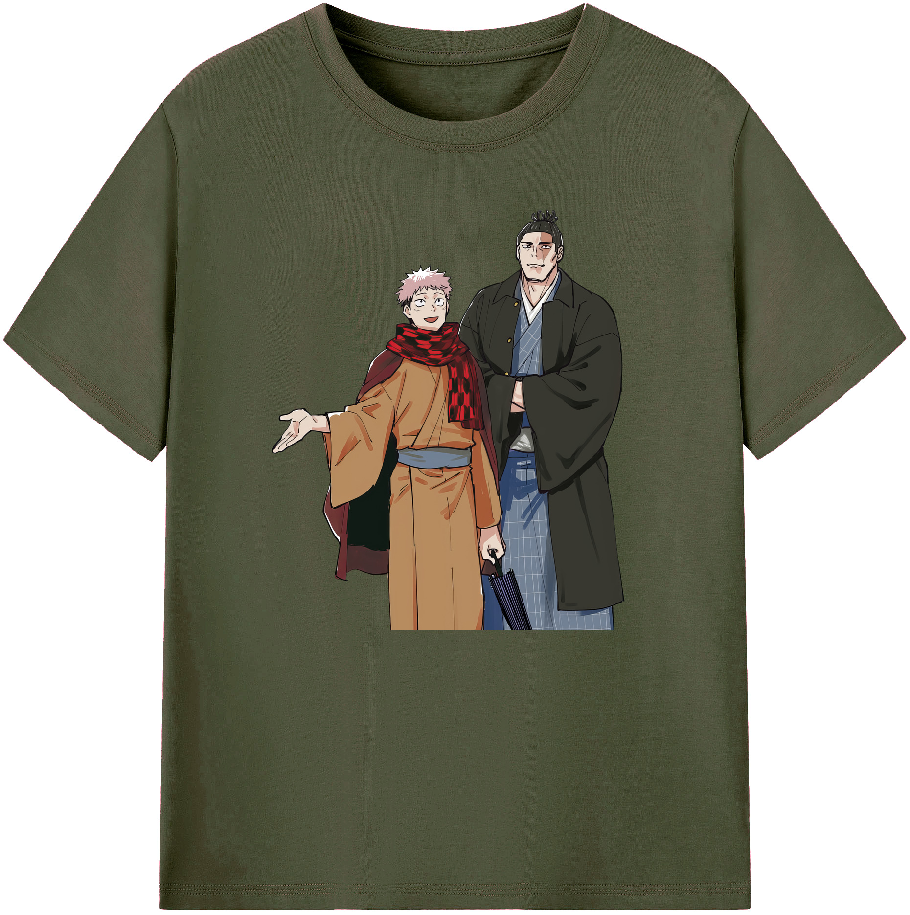 （画像用） 呪術廻戦 Jujutsu Kaisen 綿100％ メンズ半袖Tシャツ｜肌触りやわらか＆通気性